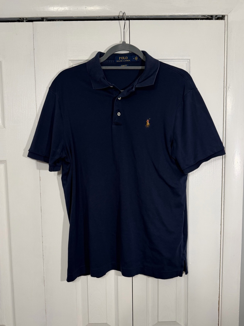 Polo Ralph Lauren Classic Fit Polo Shirt Size M Navy